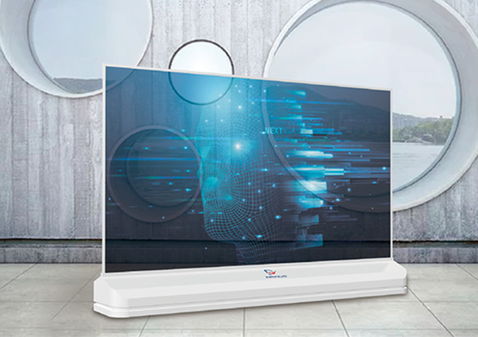 超酷！震撼來襲！55寸OLED柔性拼接屏嗨翻全場！